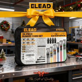 ELEAD tarp clips and nylon ties securing tarps and gear