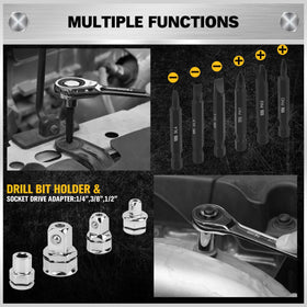 Slim, thin-profile wrenches reach narrow openings and recessed fasteners