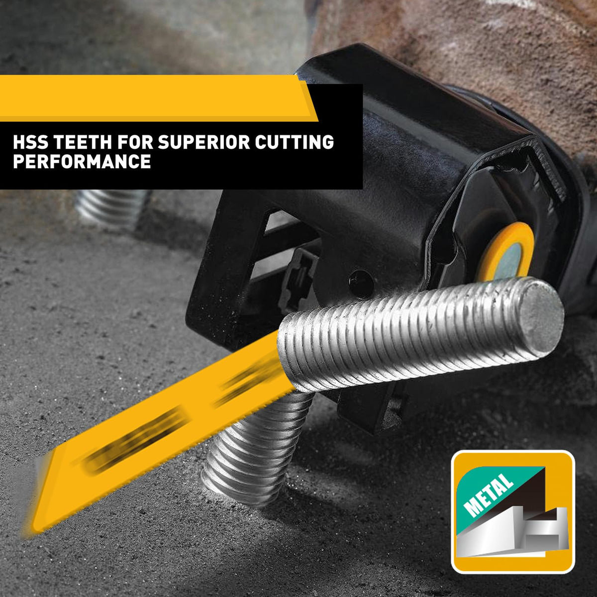 ELEAD universal-fit reciprocating saw blades for compatible tools.