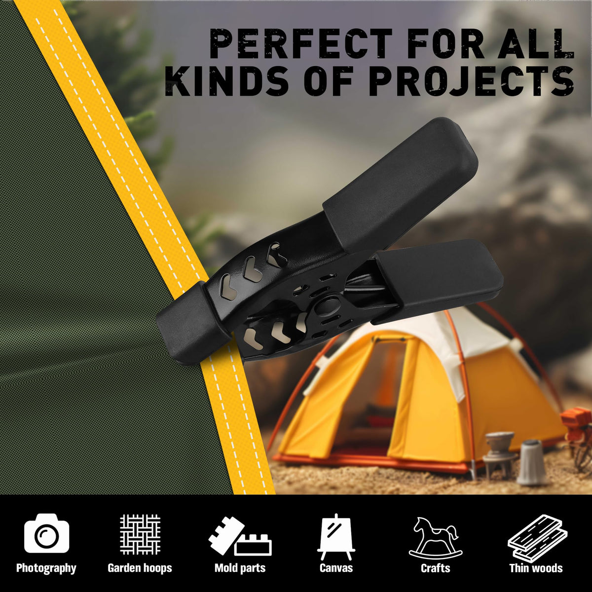ELEAD versatile clamps for woodworking, decor, or industrial tasks with strong, precise holding power.