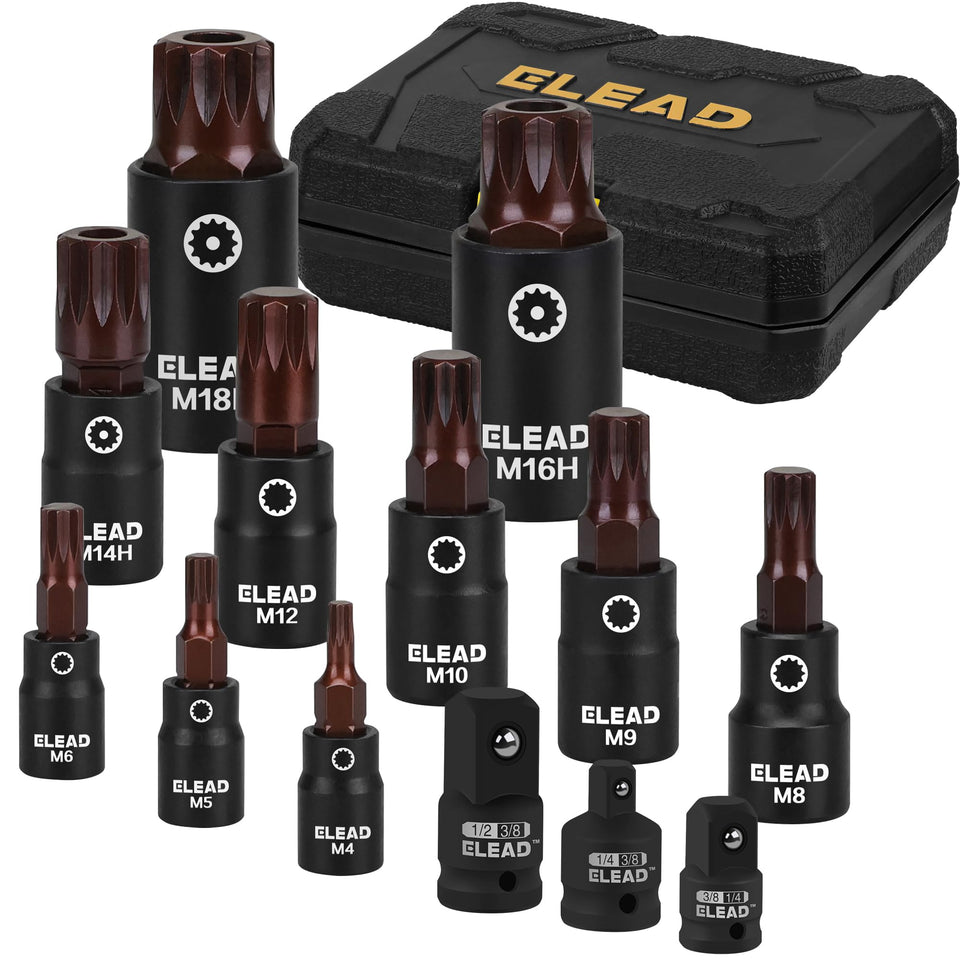ELEAD XZN 13-piece set in a compact case for easy organization.