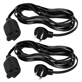 Elecan flat plug extension 6ft saves space behind furniture and reduces clutter.