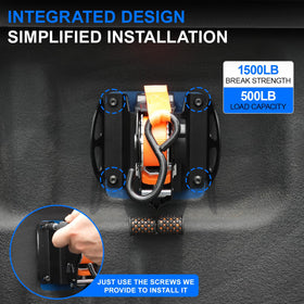 ELECFRESH one-touch retract button enables quick securing and faster setup.