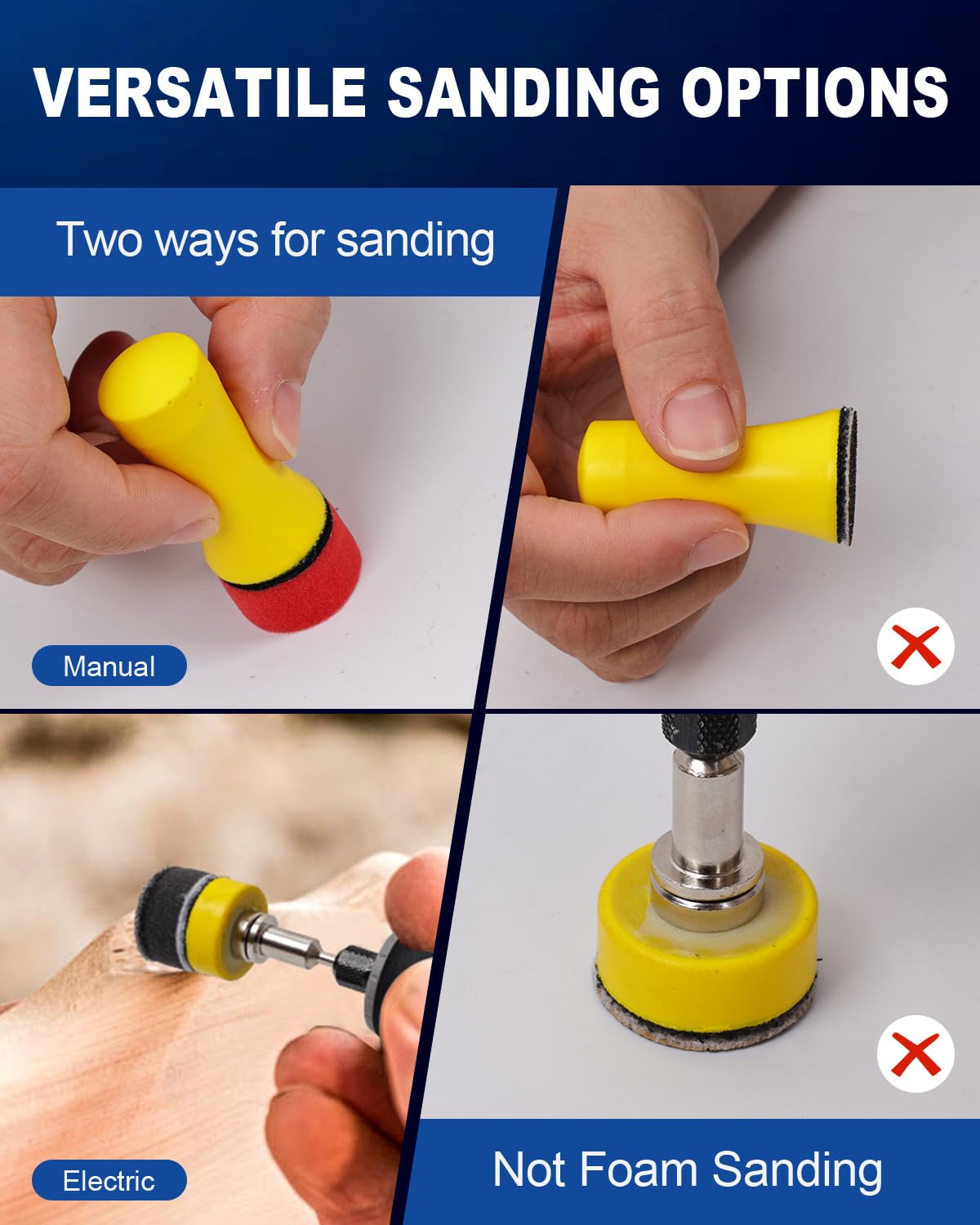 Elechiakan hook-and-loop sanding pad reduces vibration during polishing