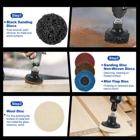 Elechiakan versatile set works with Milwaukee and Dewalt right-angle grinders.