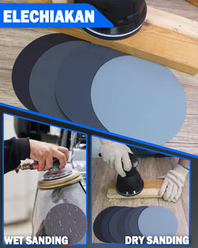 Elechiakan seven-grit set includes 400 to 5000 for progressive finishing.