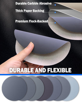Elechiakan wet-dry discs reduce dust by rinsing debris during wet sanding.