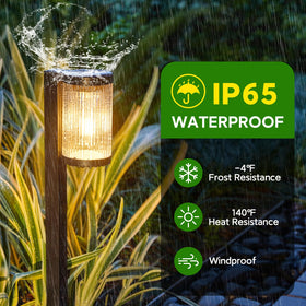 ELECLINK IP65 waterproof pathway light withstands rain and snow while guiding your steps