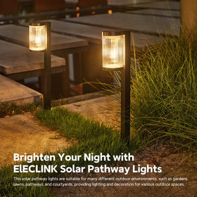 ELECLINK soft warm LED glow creates welcoming evenings on walkways