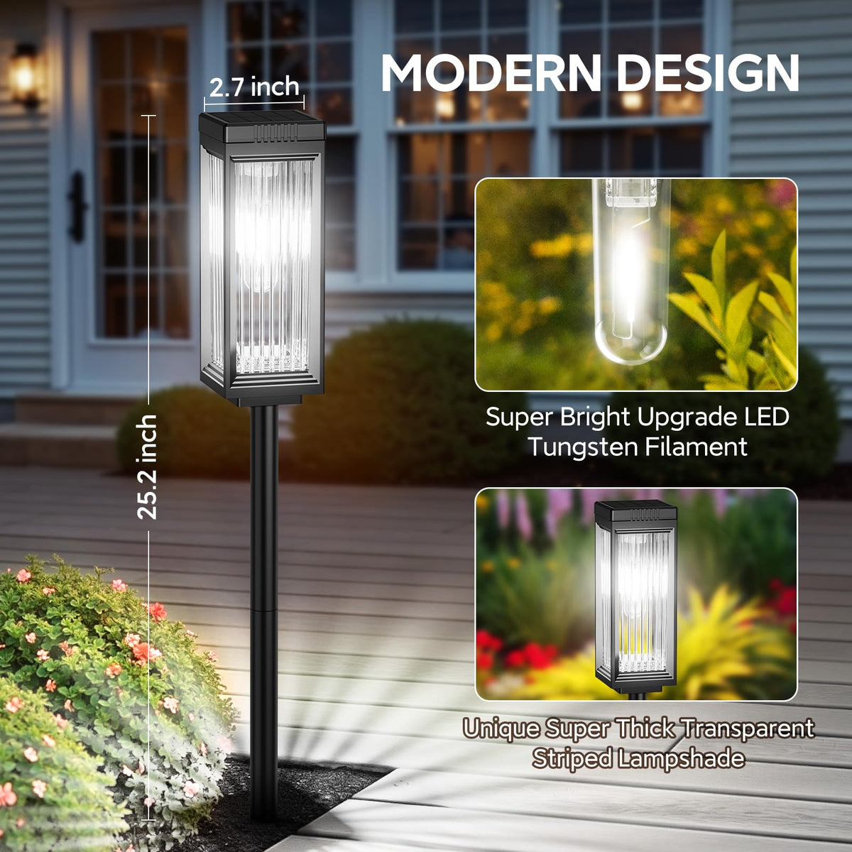 ELECLINK 800mAh battery ensures up to 15 hours of warm illumination.