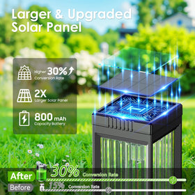 ELECLINK outdoor lights include extra pole for adjustable height options.