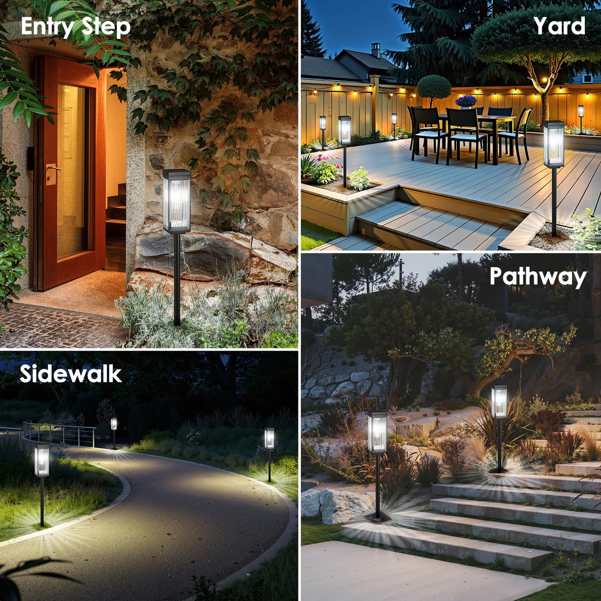 ELECLINK outdoor light at 25-2 inches height enhances curb appeal along driveways.