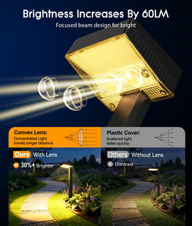 ELECLINK long-runtime solar lights powered by a larger panel