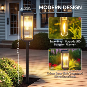 ELECLINK warm filament glow along paths for inviting evenings