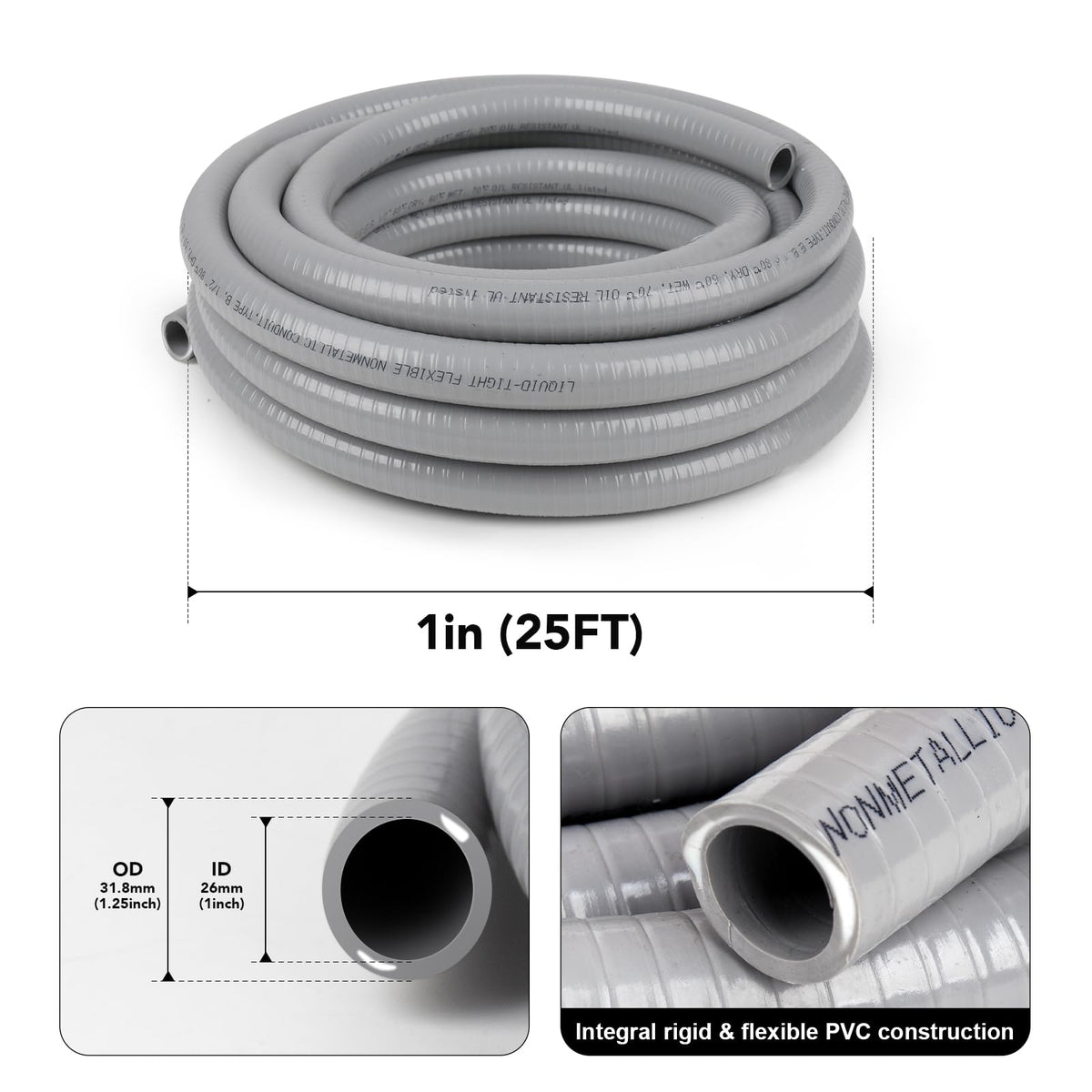 Elecoman conduit kit fittings shown for flexible routing around corners.