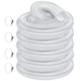 Elecoman clear dust hose shows flow for easy blockage checks.