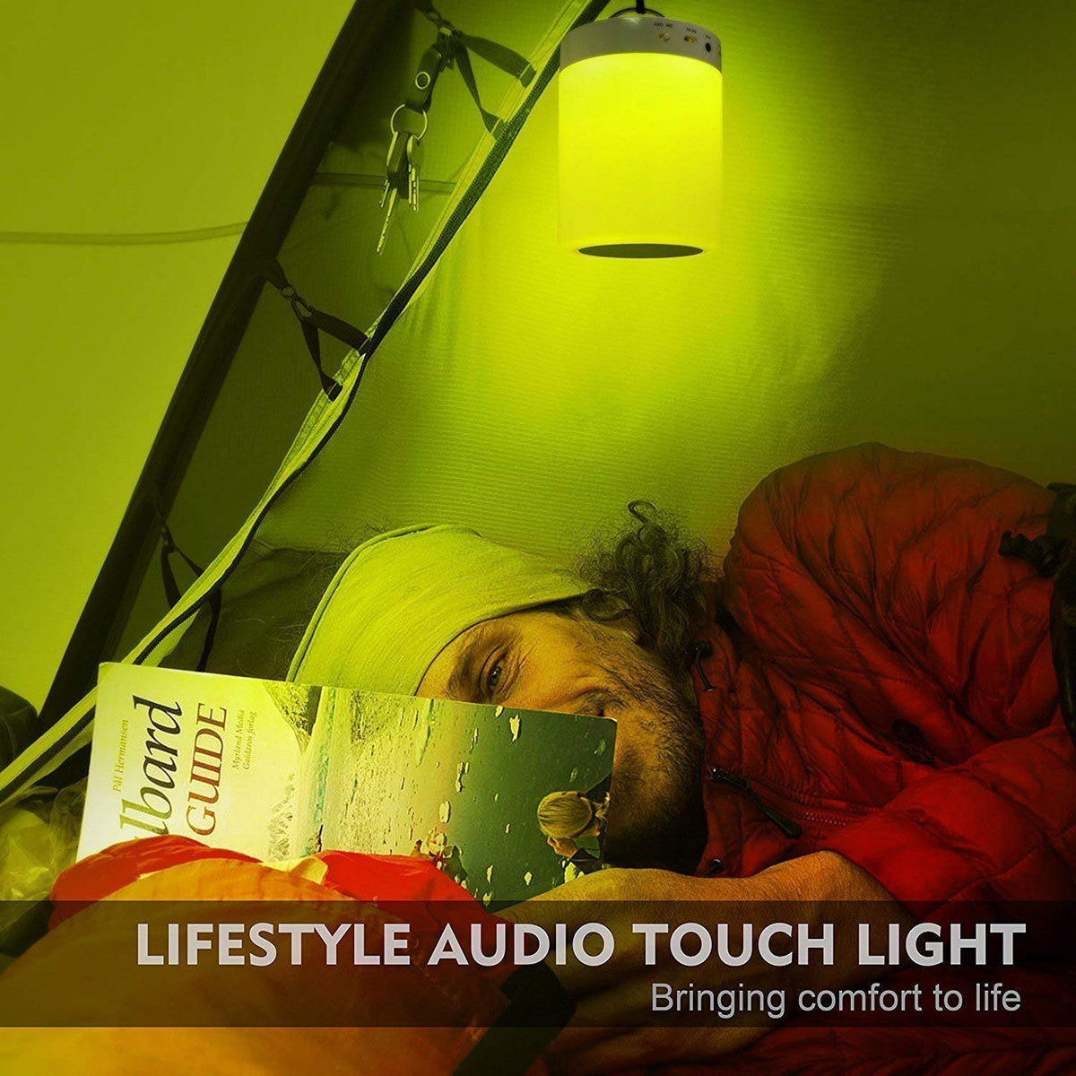 Elecstars Touch Bedside Lamp shows six color options for ambiance.
