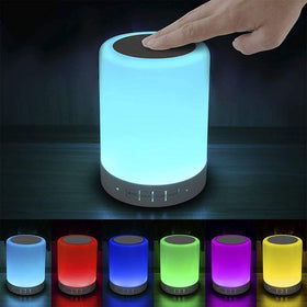 Elecstars Touch Bedside Lamp in white mode, soft light for reading.