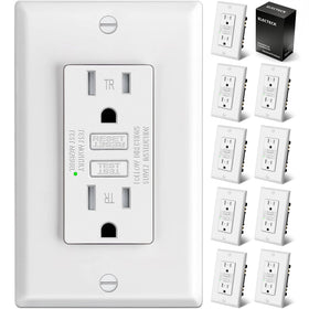 ELECTECK GFCI outlet ultra-slim design ready for compact wall spaces