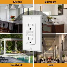 ELECTECK wallplate included for a quick, clean installation finish.