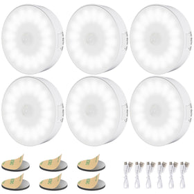 Electight 6-pack motion-sensor night light with 14 LEDs for soft hallway illumination