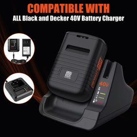 ELECtrysium battery shown with LBX2040 and LBXR36 compatibility.