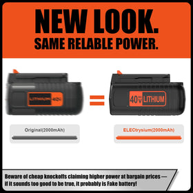 ELECtrysium battery LED gauge displaying charge level for planning.