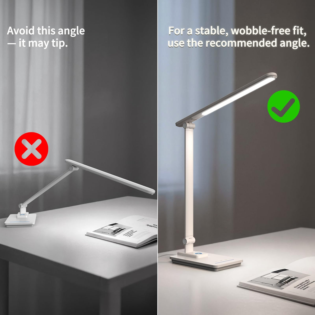 ELECTRI LED Desk Lamp energy-saving LEDs reduce power use