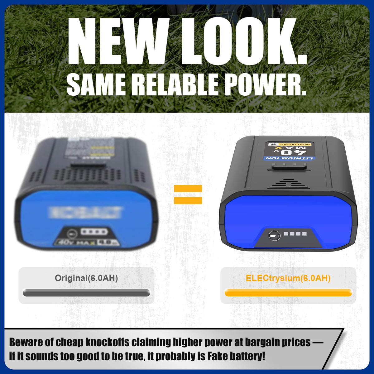 ELECtrysium 6000mAh battery in use with a cordless tool for longer sessions