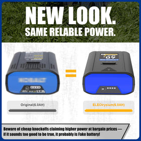 ELECtrysium 6000mAh battery in use with a cordless tool for longer sessions