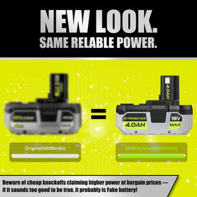 ELECtrysium P108 4Ah battery side view for easy grip