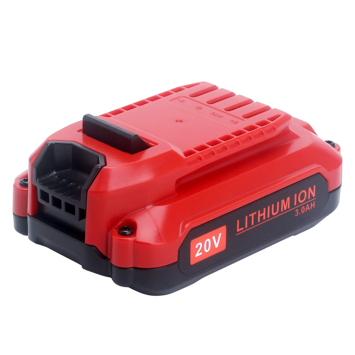 ELEFLY 20V battery label confirms safety standards like FCC, RoHS, CE.