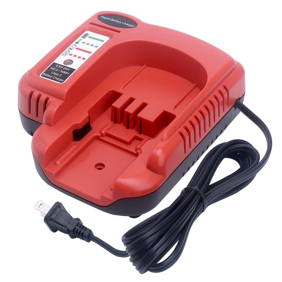 ELEFLY BDFC240 front view charging a Black & Decker battery quickly.