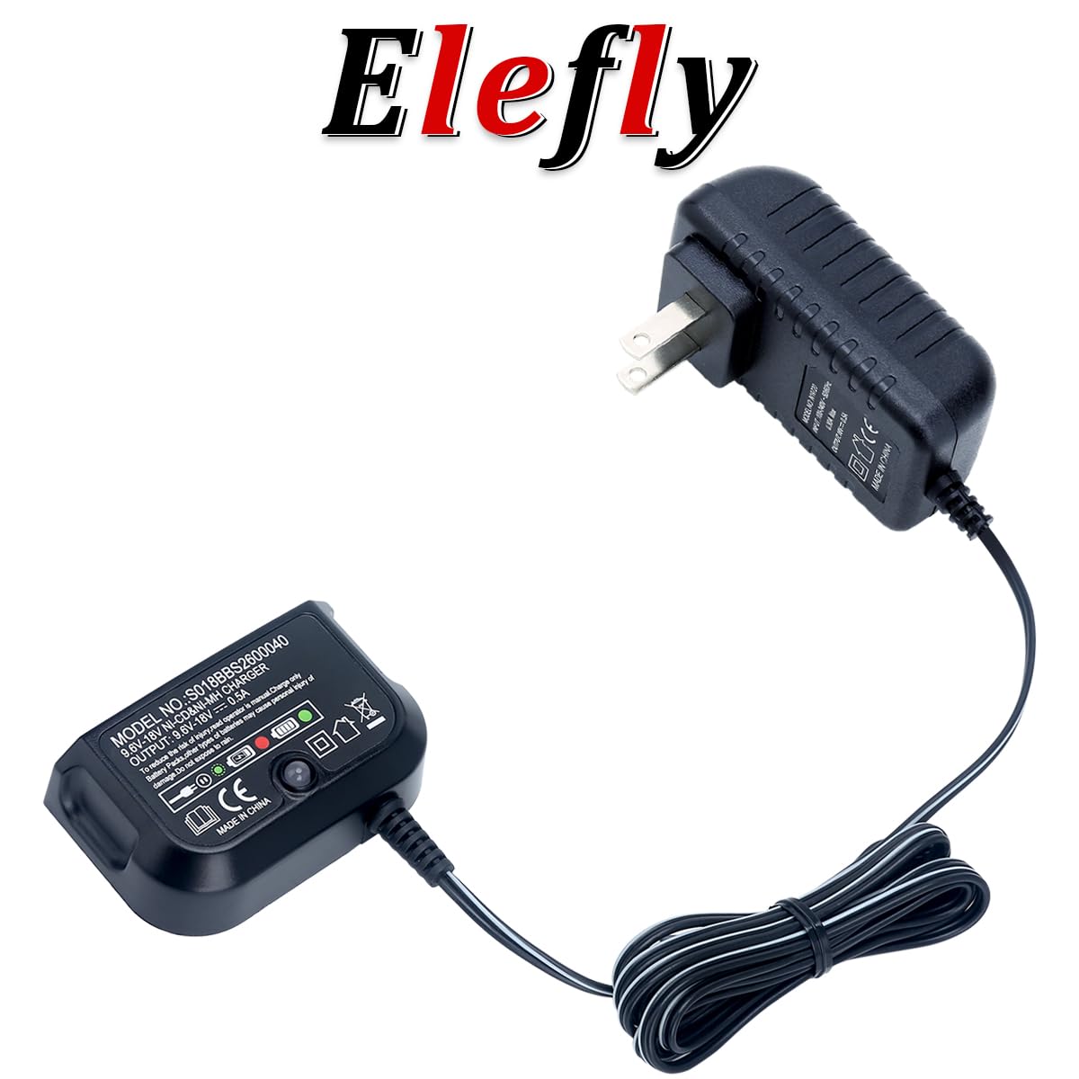 ELEFLY diagnostic LED aids charging progress visibility.
