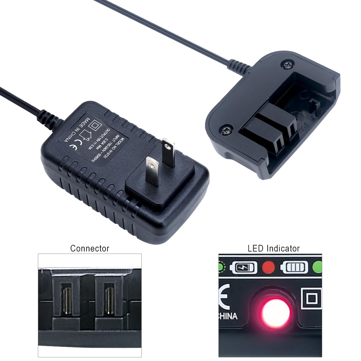 ELEFLY NiCad and NiMh battery support for versatile BD packs.