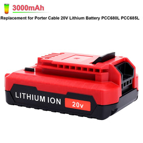 ELEFLY PCC680L 20V battery front view showing model label