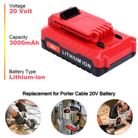 ELEFLY PCC680L 20V battery side view for portable power