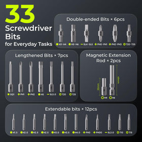 ELEGOO 33-bit magnetic set supports versatile repairs.