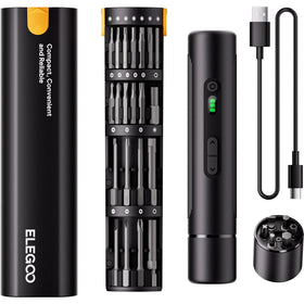 ELEGOO electric screwdriver case with magnetic bits keeps tools organized for quick setups.