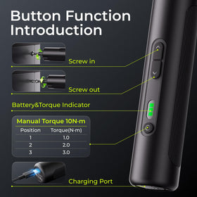 ELEGOO torque settings dial lets you choose tightening levels.