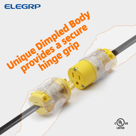 ELEGRP adjustable rear wiring clamp accommodates 18-12 AWG cables.