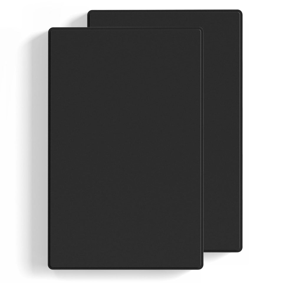 ELEGRP blank wall plate cover in matte black for unused outlets.