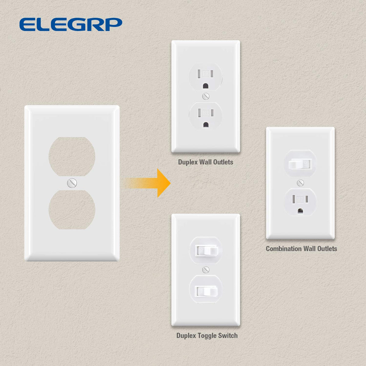 ELEGRP color-matched screws included for a clean look