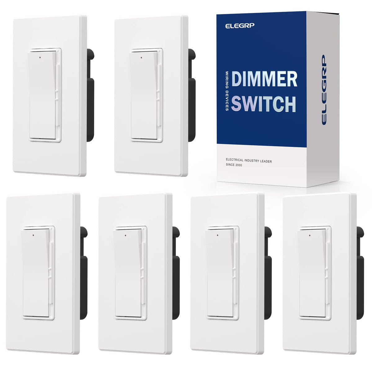 ELEGRP Digital Dimmer Switch front view with smooth LED dimming