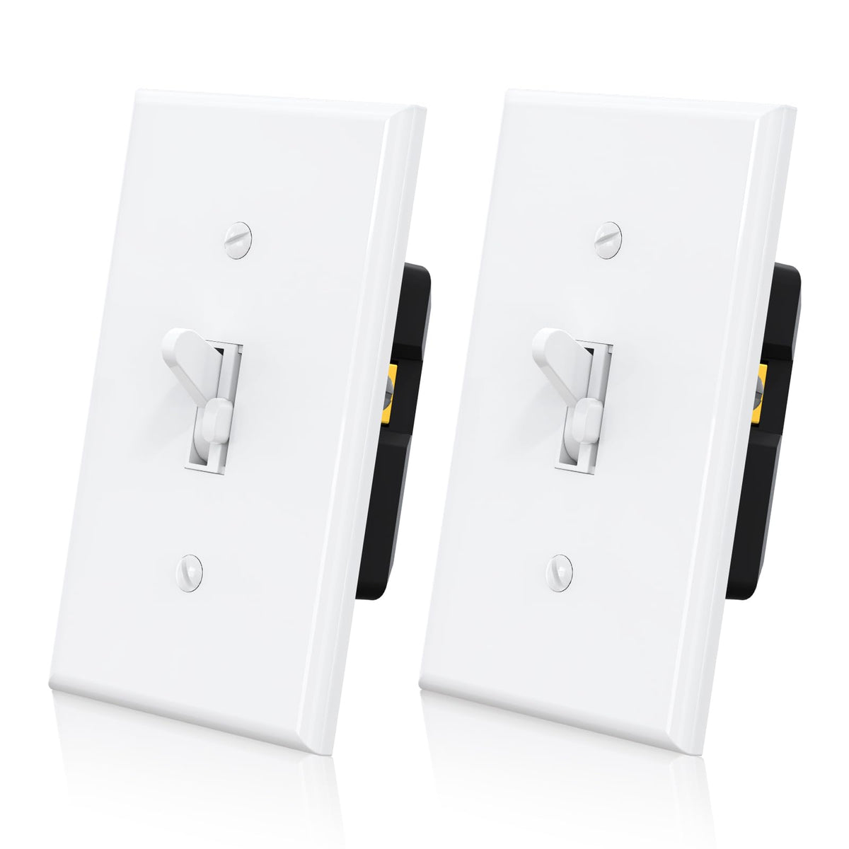 ELEGRP Digital Toggle Dimmer Switch front view showing smooth fade-on feature