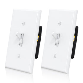 ELEGRP Digital Toggle Dimmer Switch front view showing smooth fade-on feature