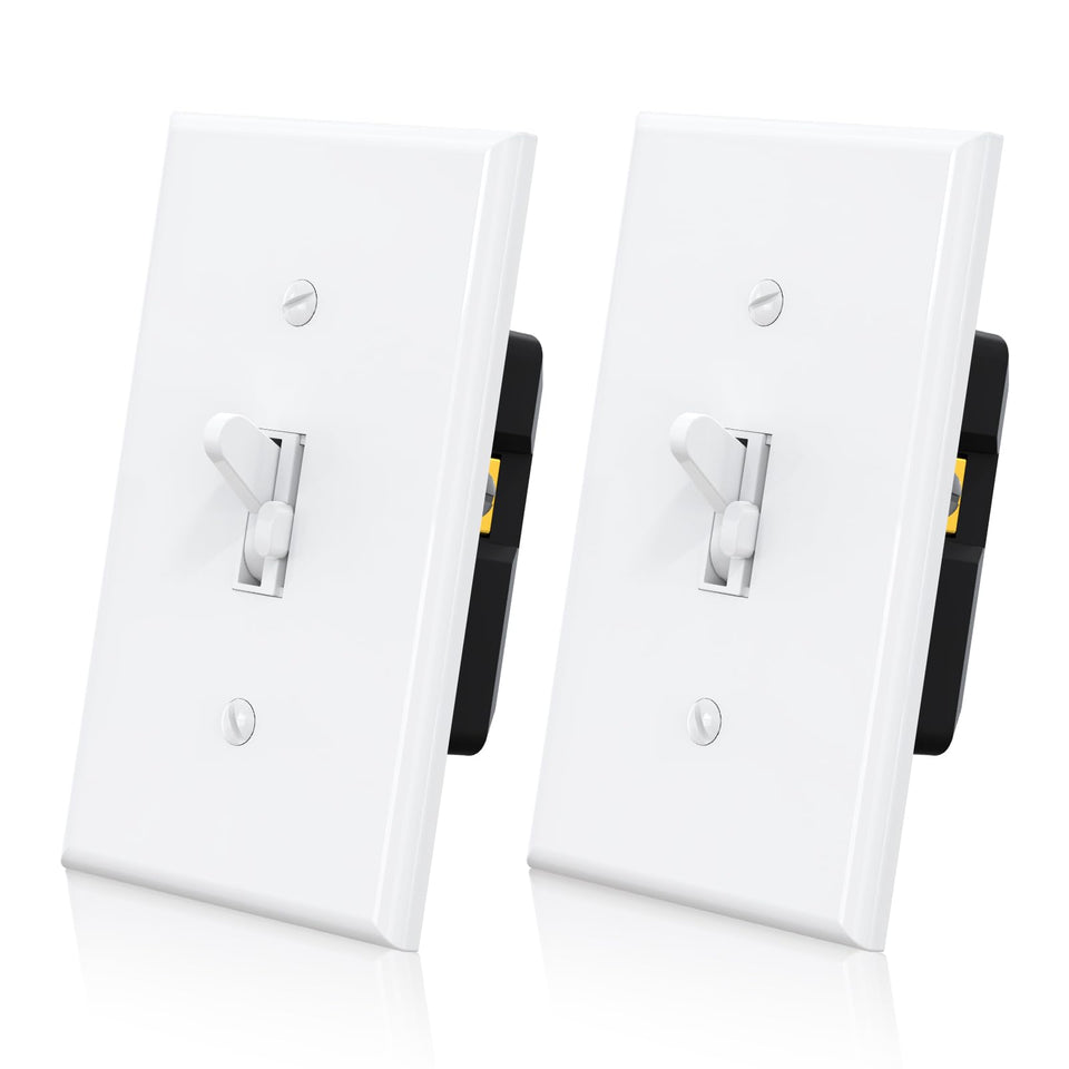 ELEGRP Digital Toggle Dimmer Switch front view showing smooth fade-on feature