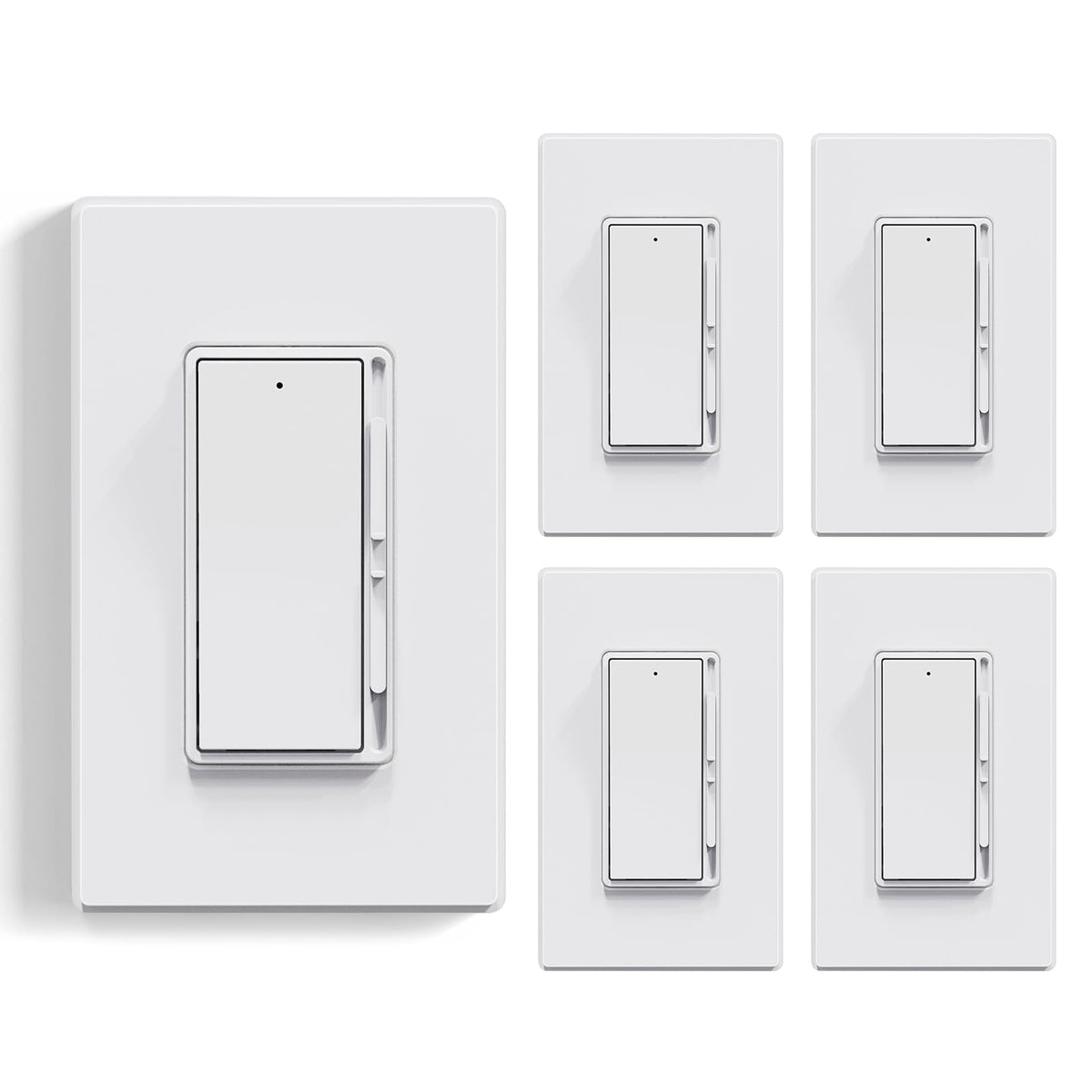 ELEGRP dimmer light switch front view highlighting smooth LED dimming.