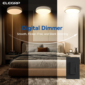 ELEGRP dimmer switch side profile showcasing slim installation