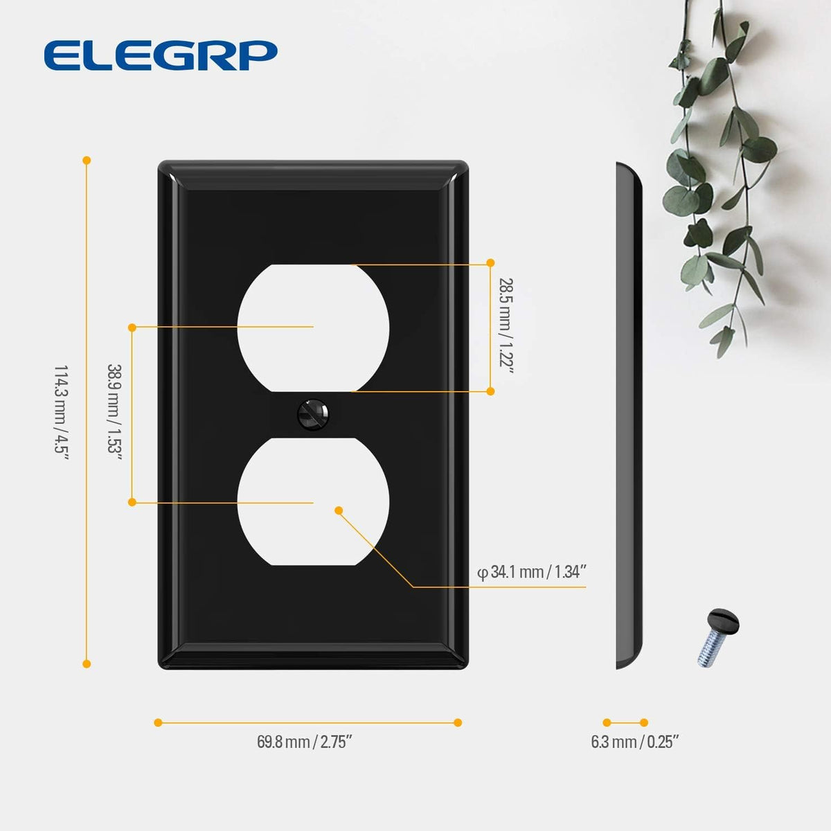 ELEGRP wall plates offer versatile application across residential, commercial, and industrial settings.